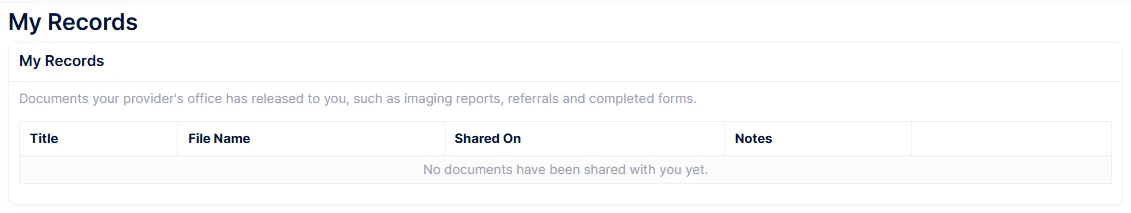 Portal My Records